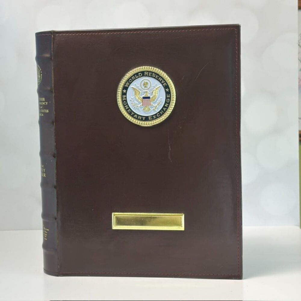 World Reserve Monetary Exchange Official Money Ledger Album for US Currency